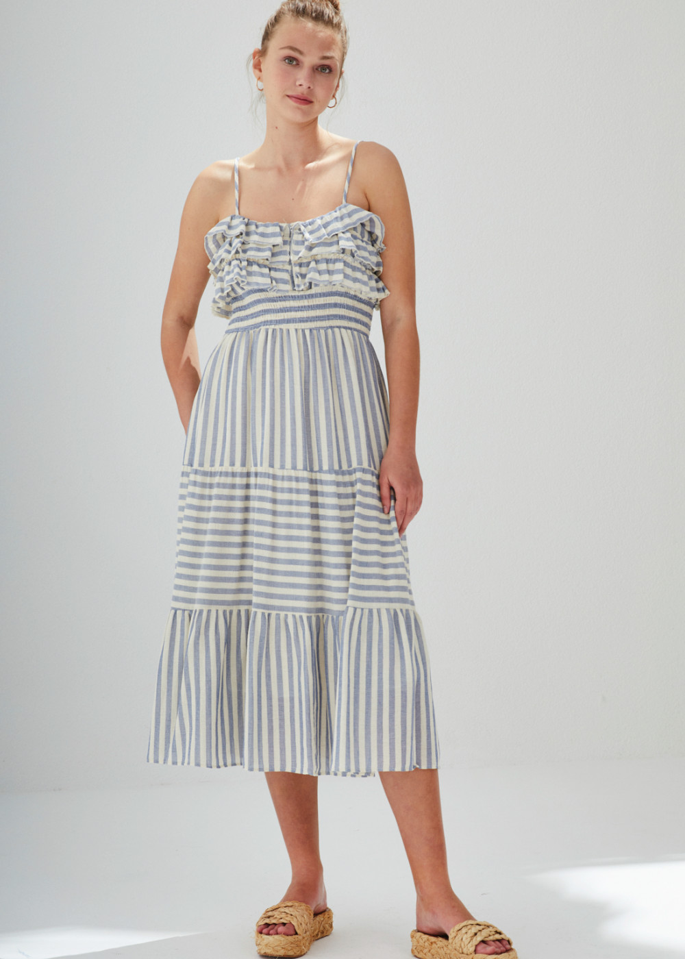 Striped Midi Dress Striped Midi Dress