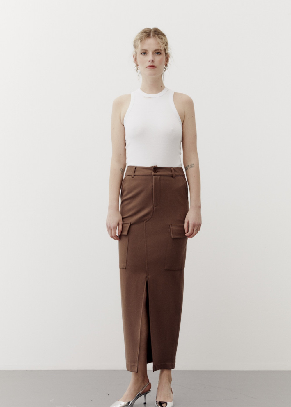 Midi Size Cargo Skirt Midi Size Cargo Skirt