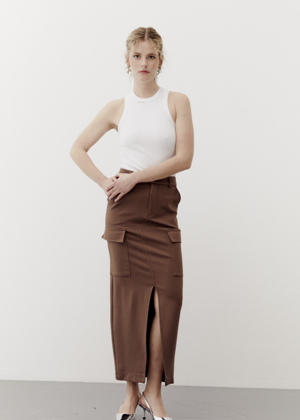 Midi Size Cargo Skirt Midi Size Cargo Skirt