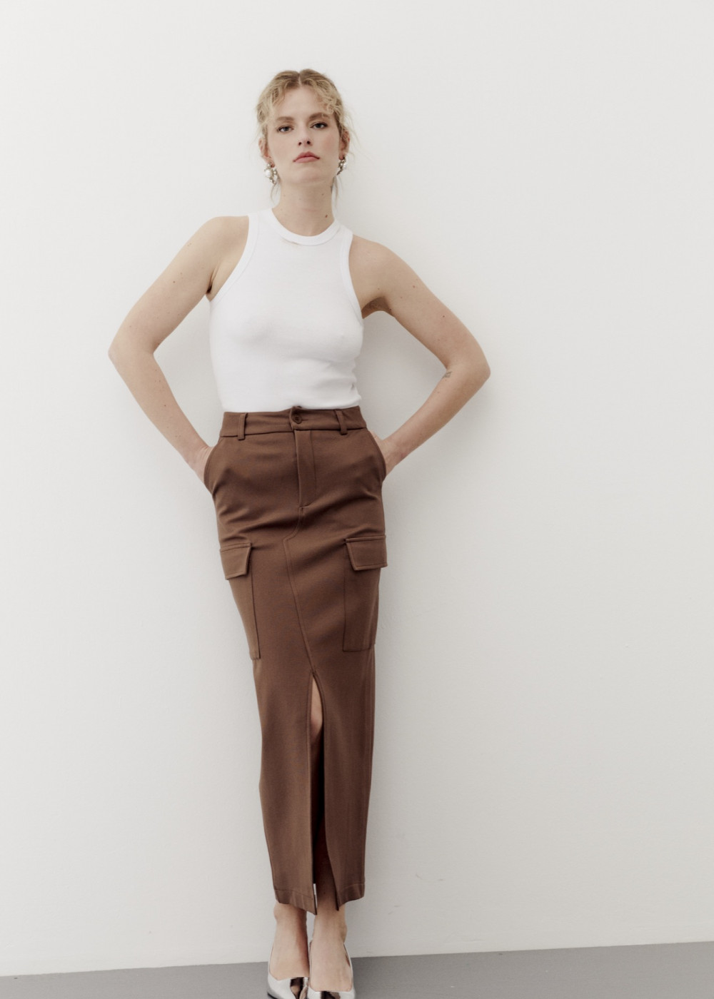 Midi Size Cargo Skirt Midi Size Cargo Skirt