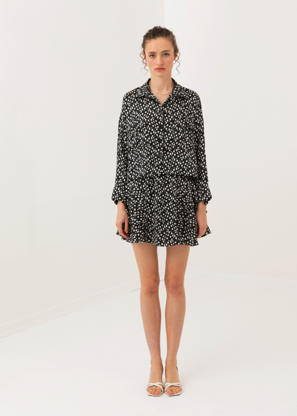 Shirt and Skirt Set with Pattern Shirt and Skirt Set with Pattern