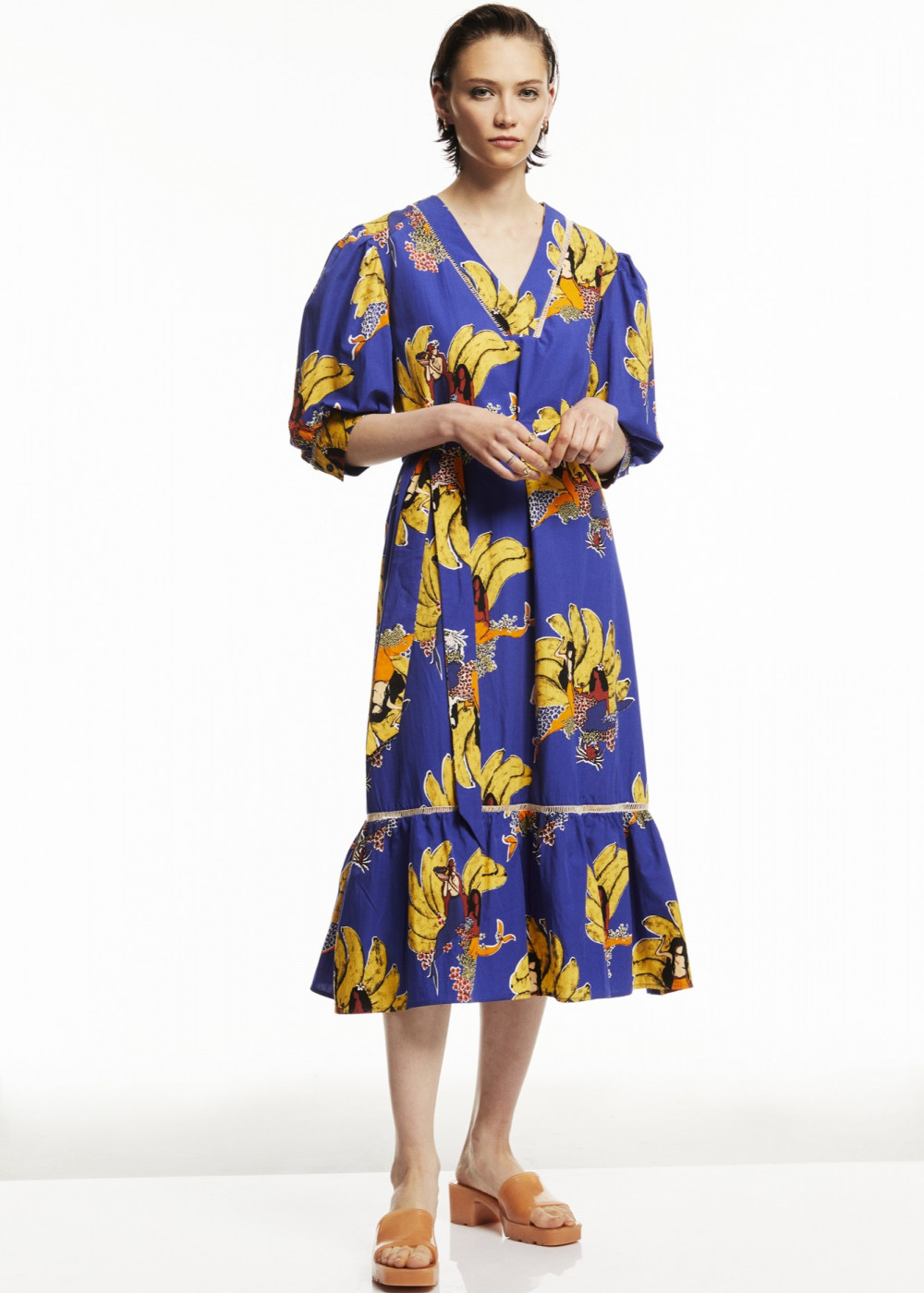 Lace Strip Detailed Dress Lace Strip Detailed Dress
