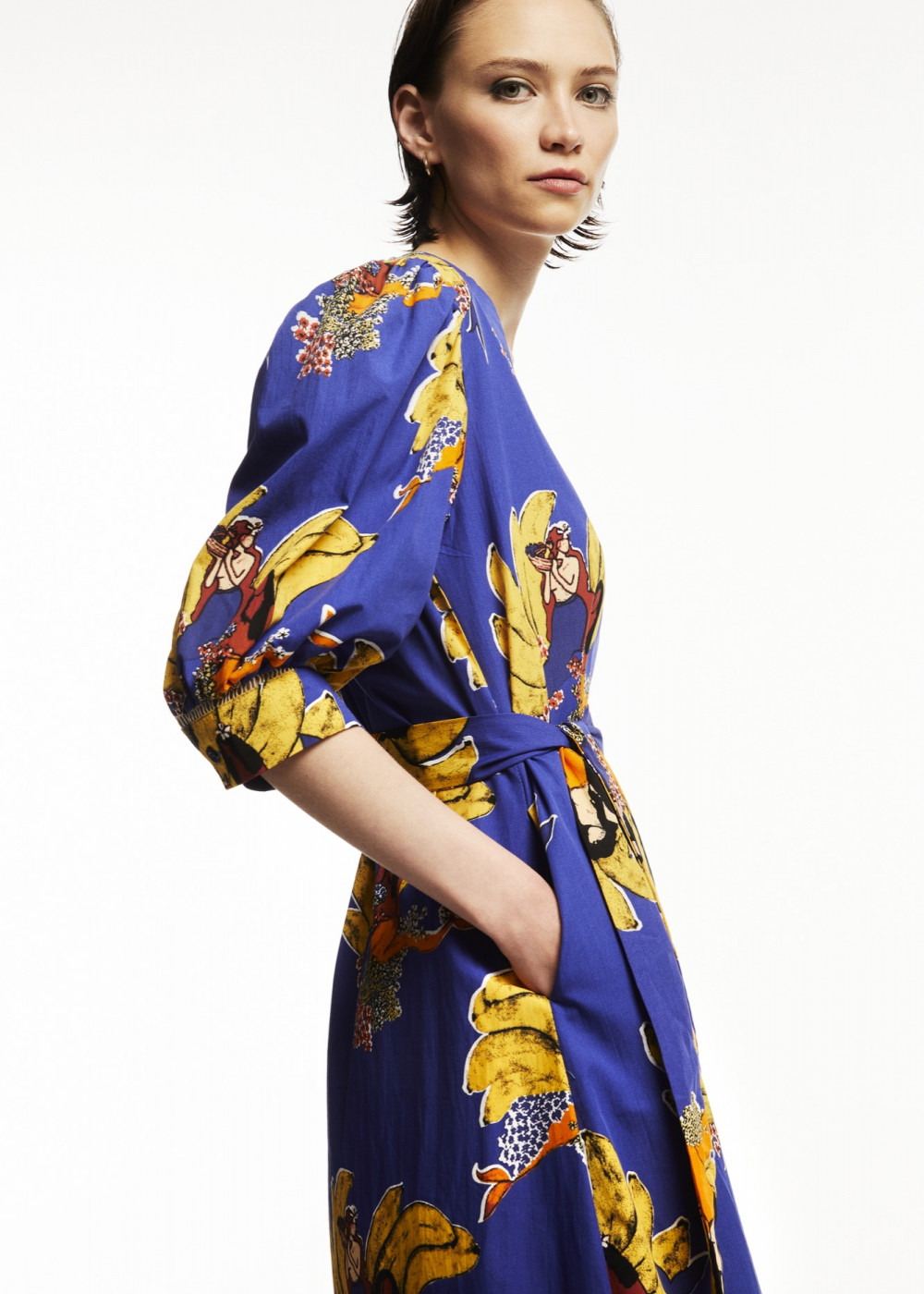 Lace Strip Detailed Dress Lace Strip Detailed Dress