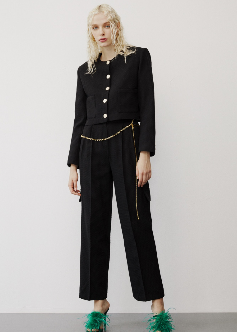 Chanel Crop Jacket - Chanel Cargo Trousers
