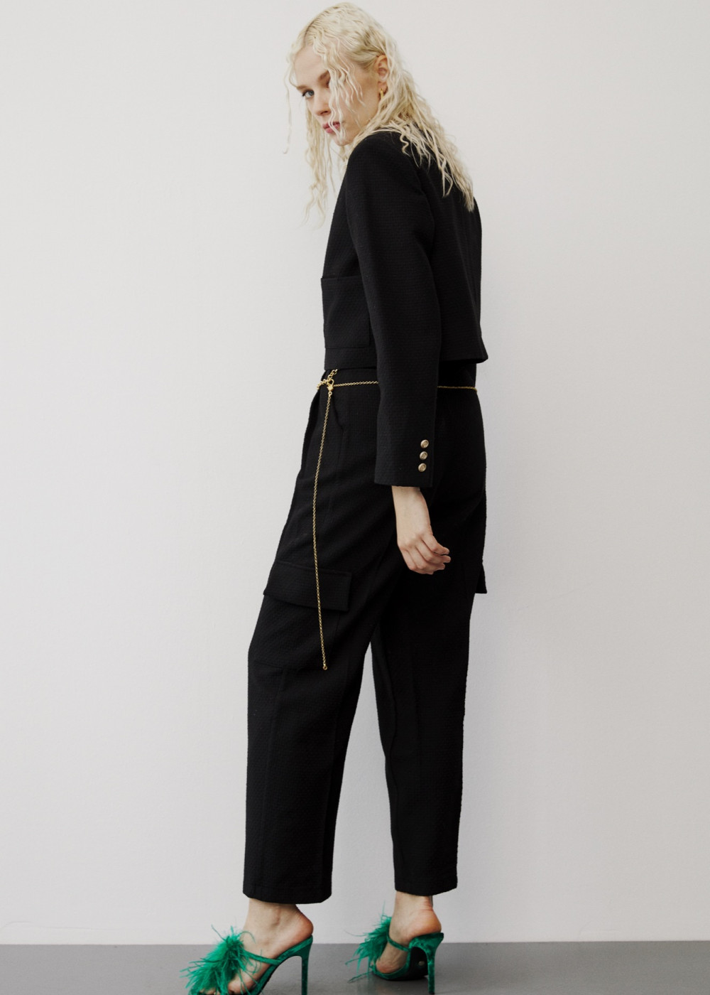 Chanel Crop Jacket - Chanel Cargo Trousers