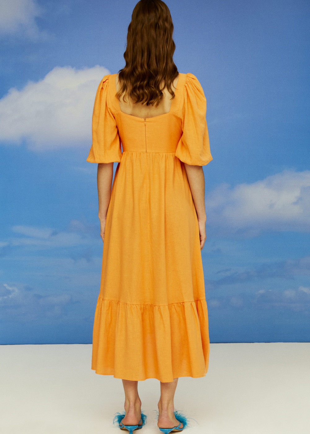 Linen Midi Dress Linen Midi Dress