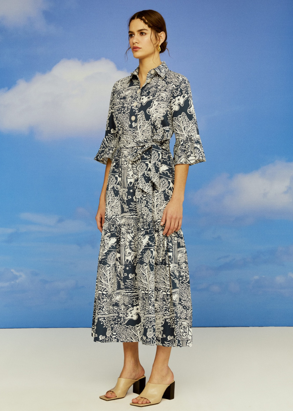 Patterned Shirt Dress Patterned Shirt Dress