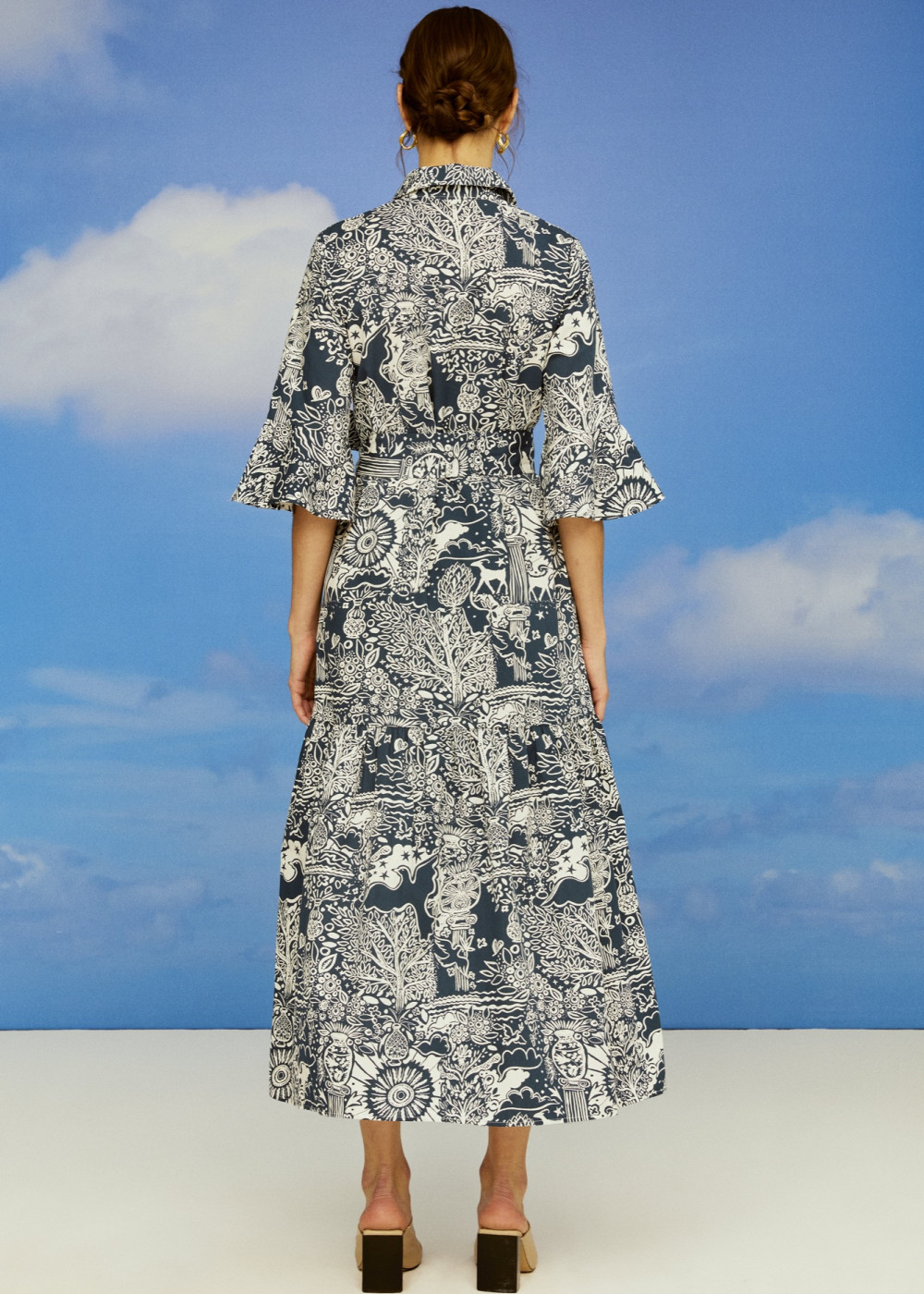 Patterned Shirt Dress Patterned Shirt Dress