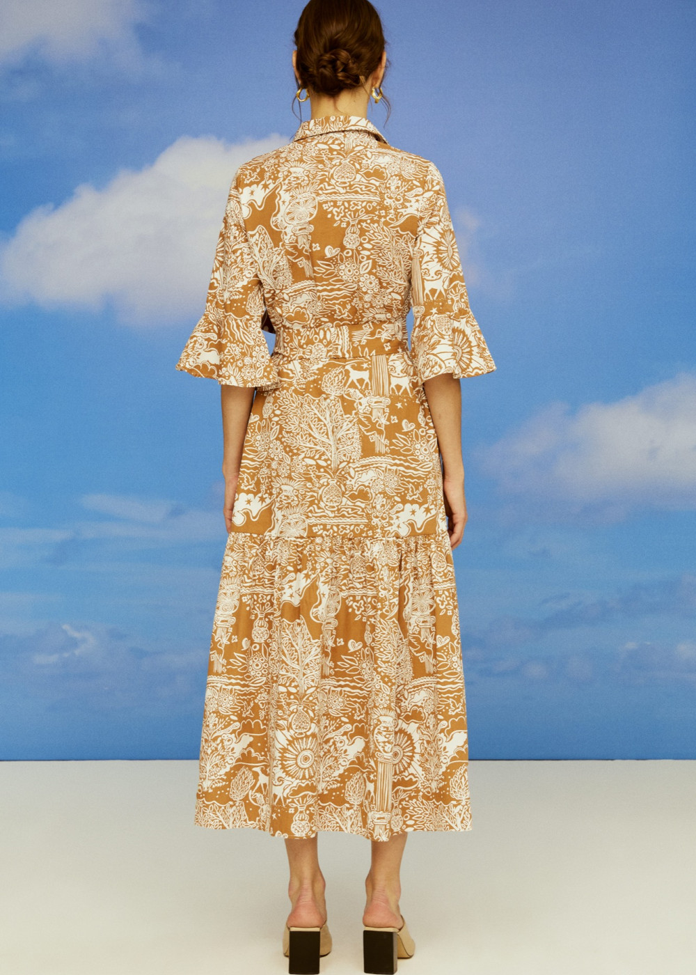 Patterned Shirt Dress Patterned Shirt Dress