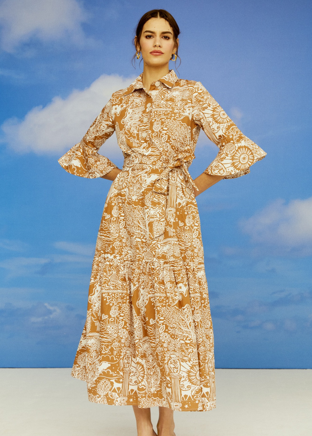 Patterned Shirt Dress Patterned Shirt Dress
