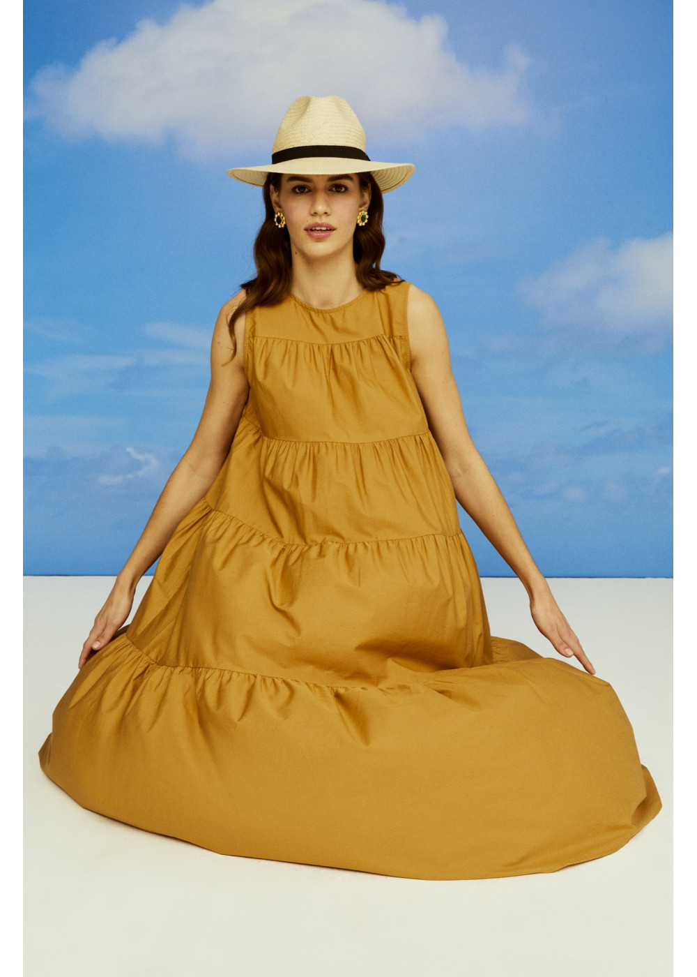 Tiered  Midi Dress