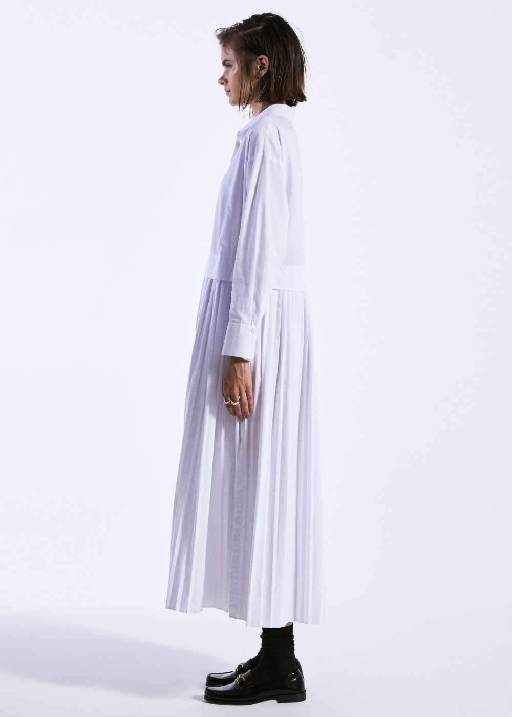 Pleated Shirt Dress Pleated Shirt Dress