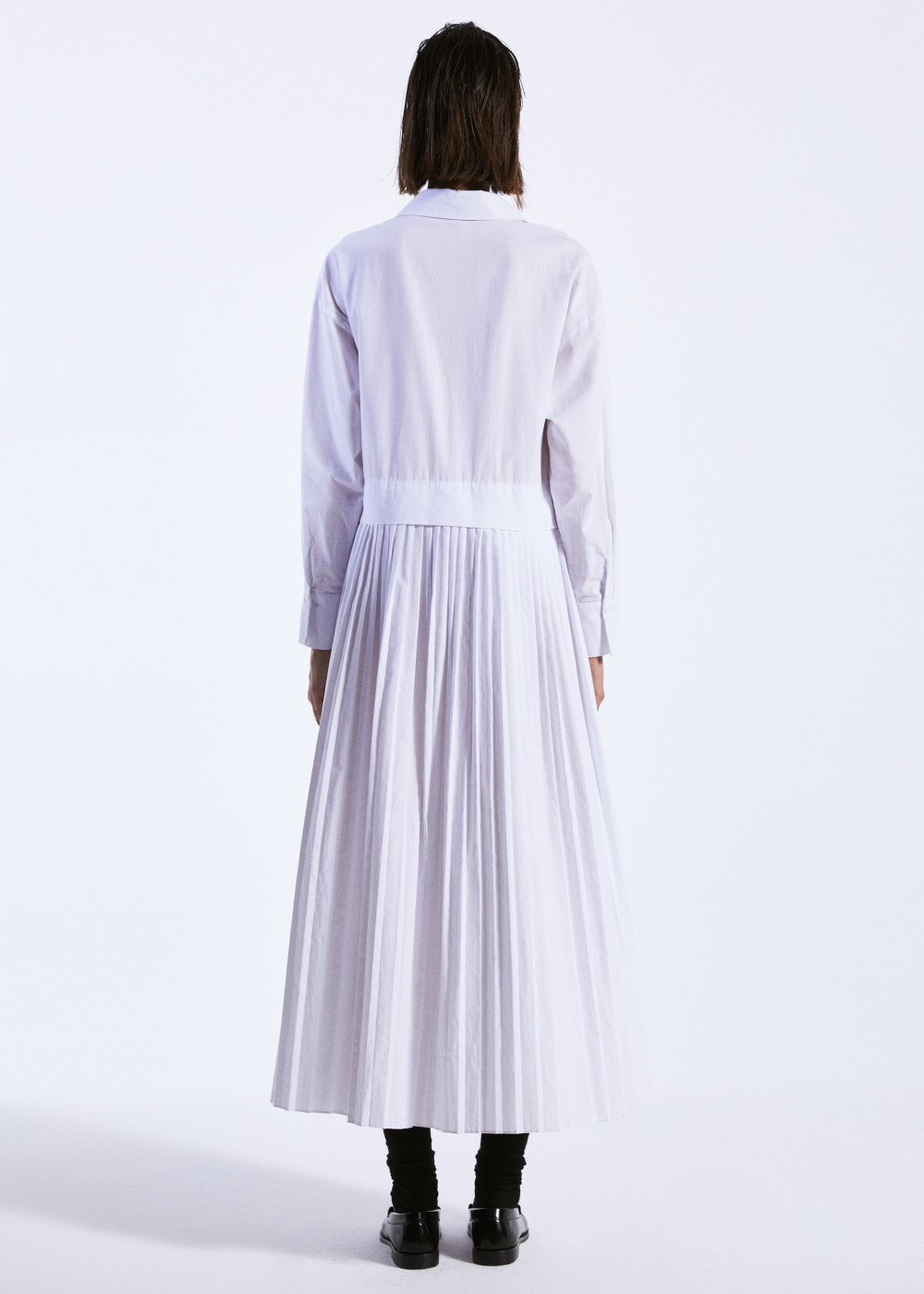 Pleated Shirt Dress Pleated Shirt Dress