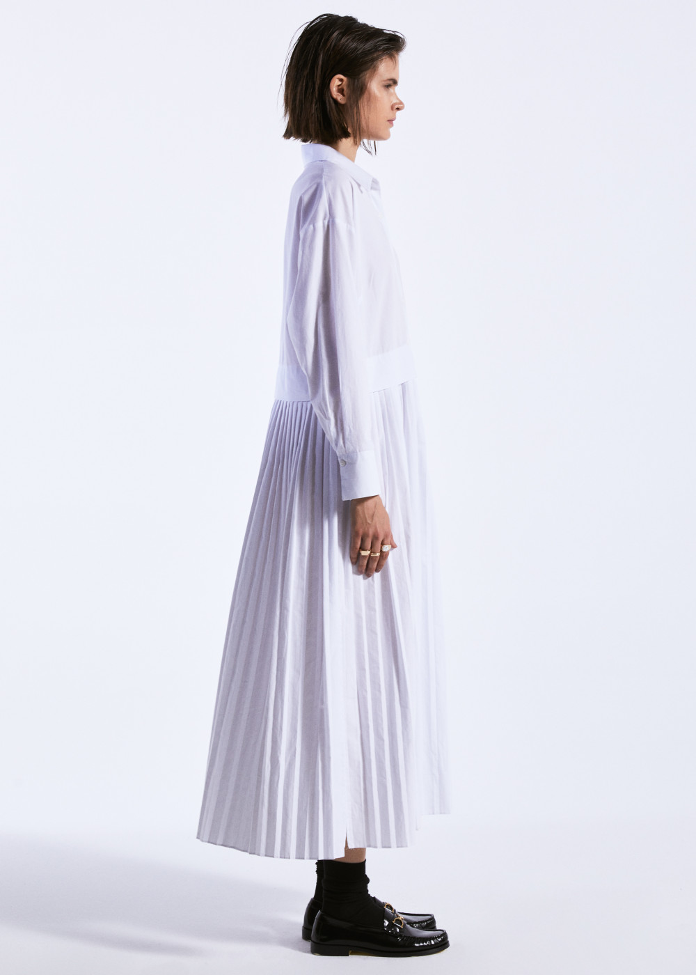 Pleated Shirt Dress Pleated Shirt Dress