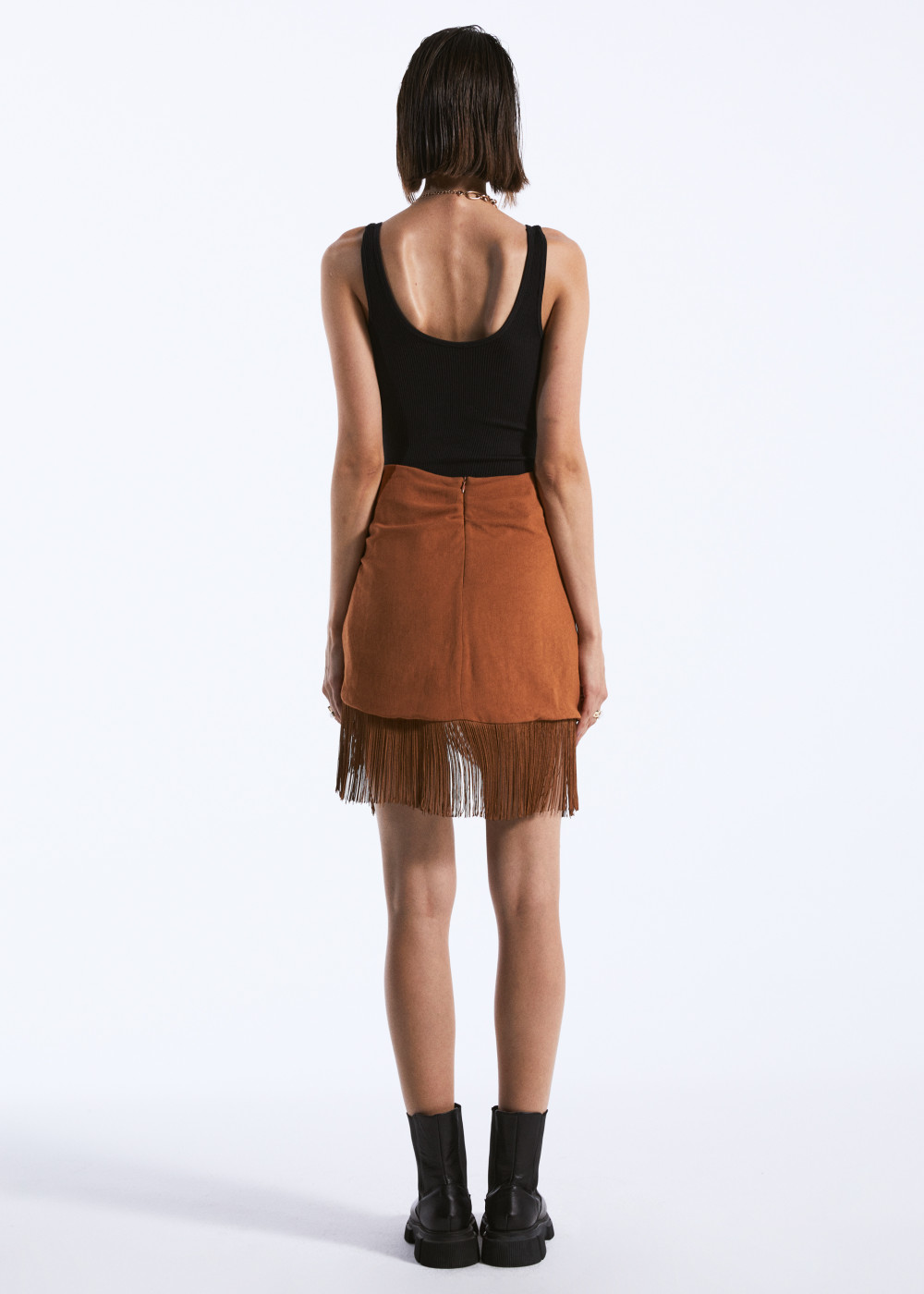 Tasseled Mini Skirt