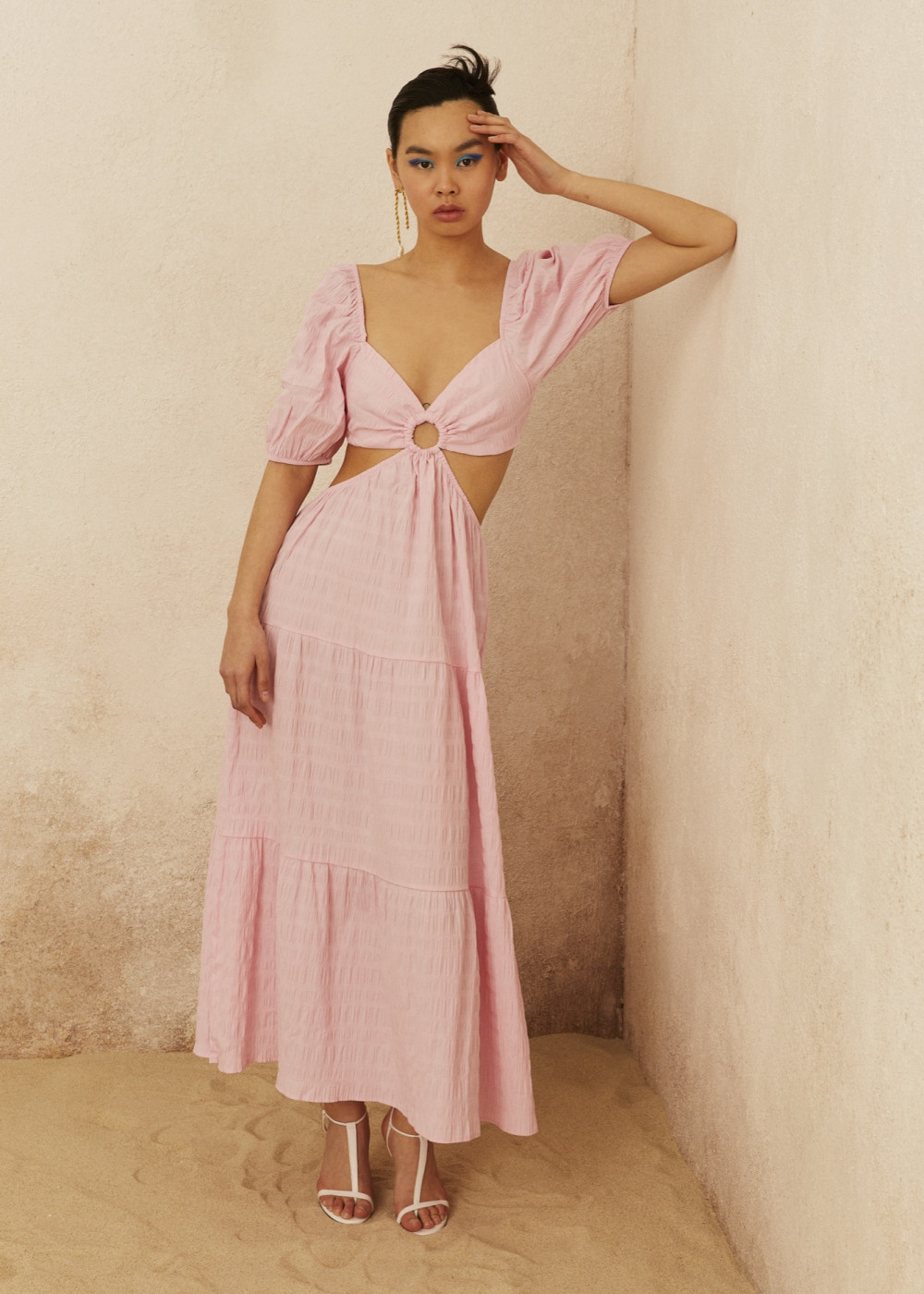 Ring Buckle Detailed Dress Ring Buckle Detailed Dress