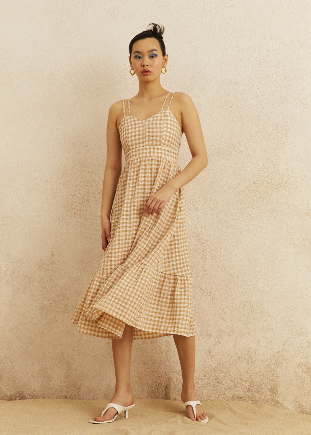 Double Strap Plaid Dress Double Strap Plaid Dress