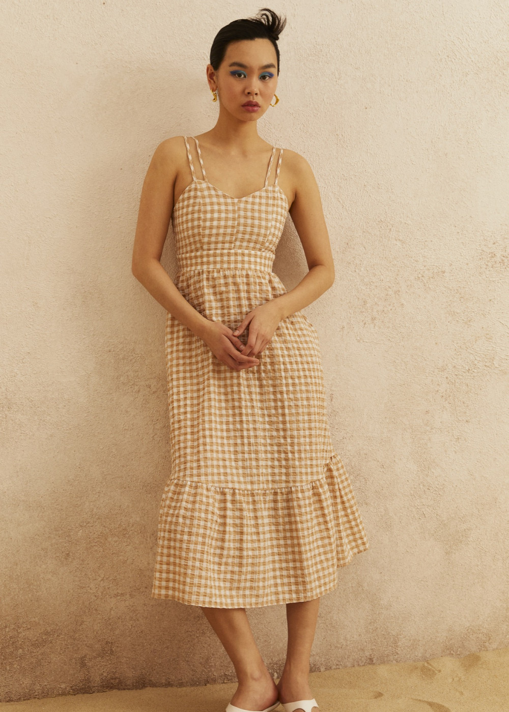 Double Strap Plaid Dress Double Strap Plaid Dress