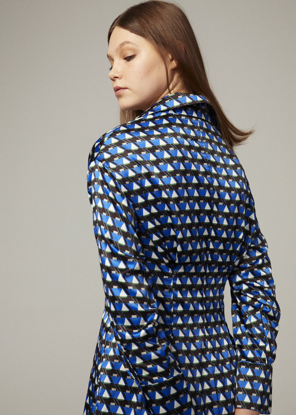 Patterned Shirt Dress Patterned Shirt Dress