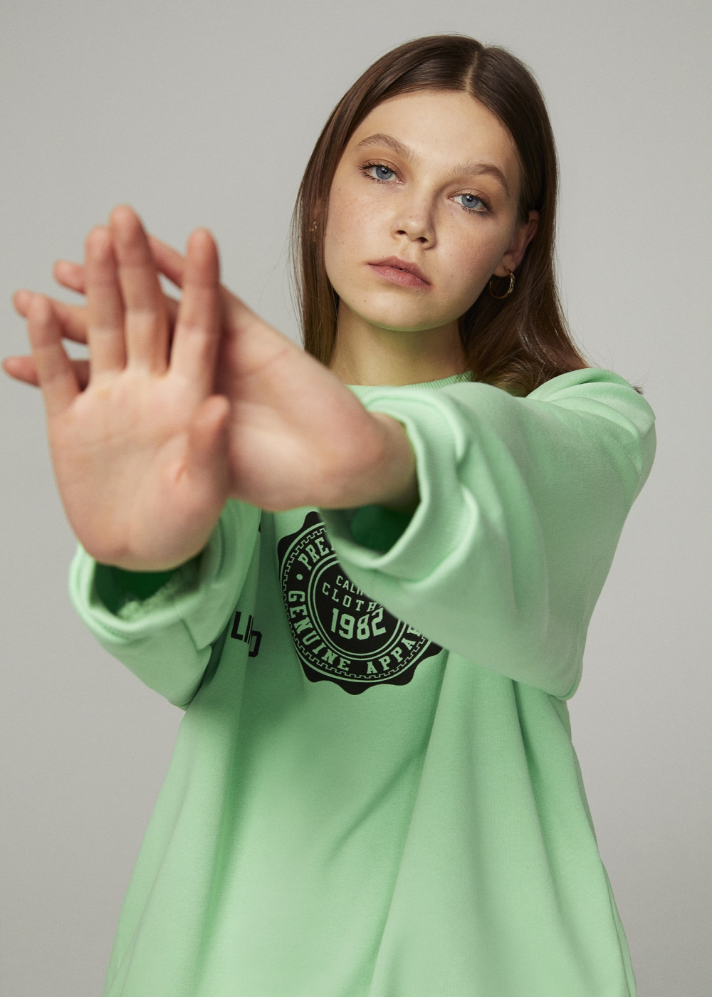 Oversize Baskılı Sweatshirt ve Bol Paça Eşofman