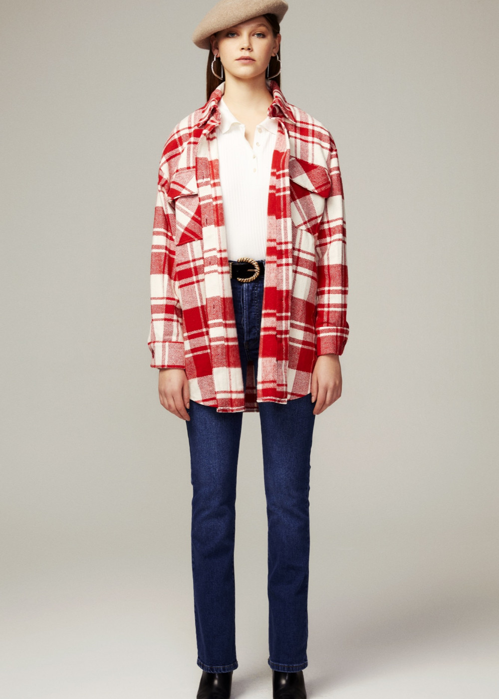 Plaid Long Jacket Plaid Long Jacket