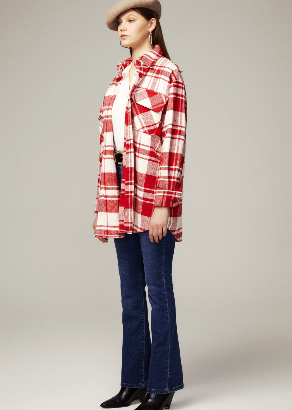 Plaid Long Jacket Plaid Long Jacket
