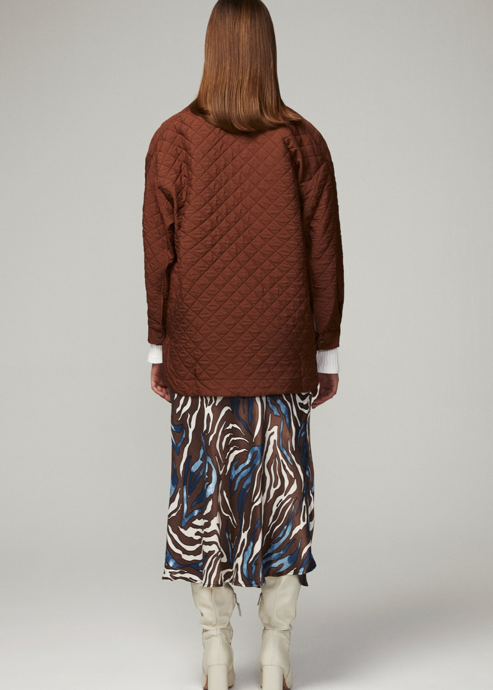 Patterned Midi Skirt Patterned Midi Skirt