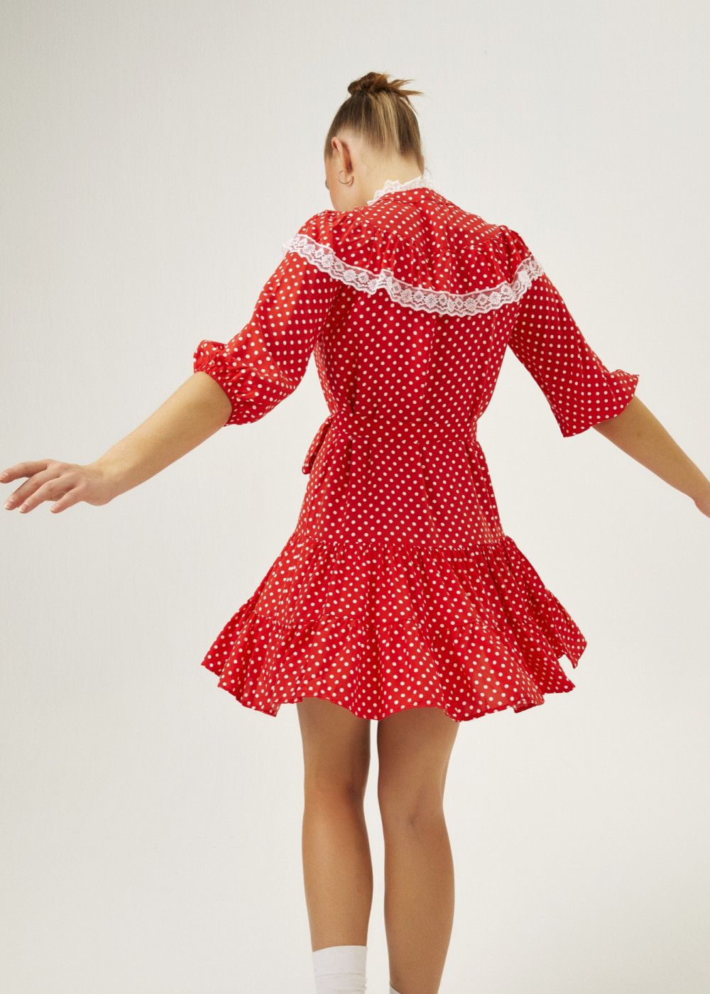 Polka Dot Patterned Vintage Dress