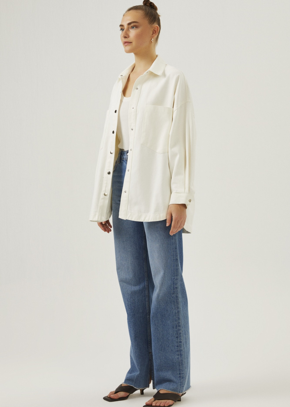 Gabardin Oversize Ceket