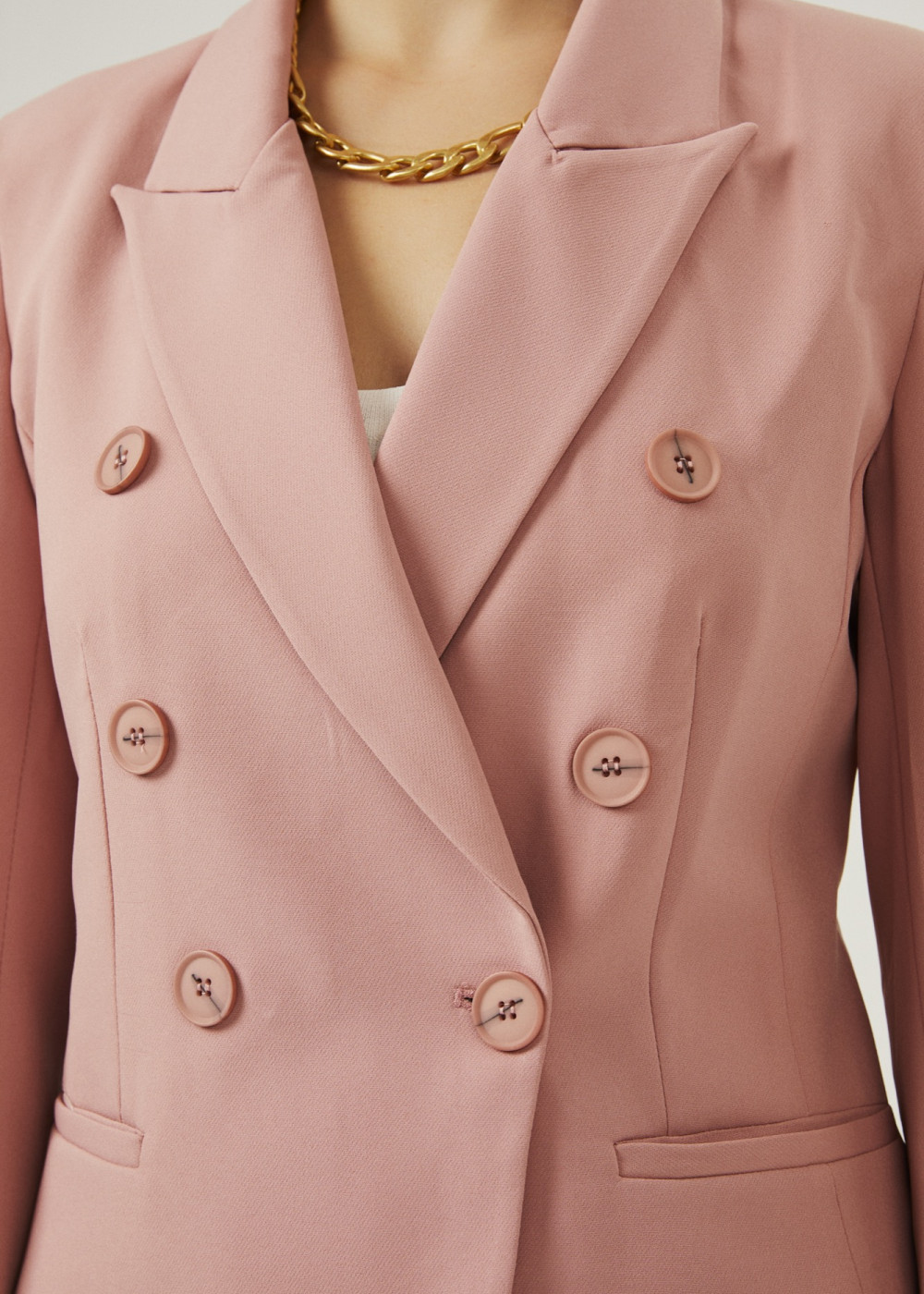 Body-fitting Double Breasted Blazer Body-fitting Double Breasted Blazer