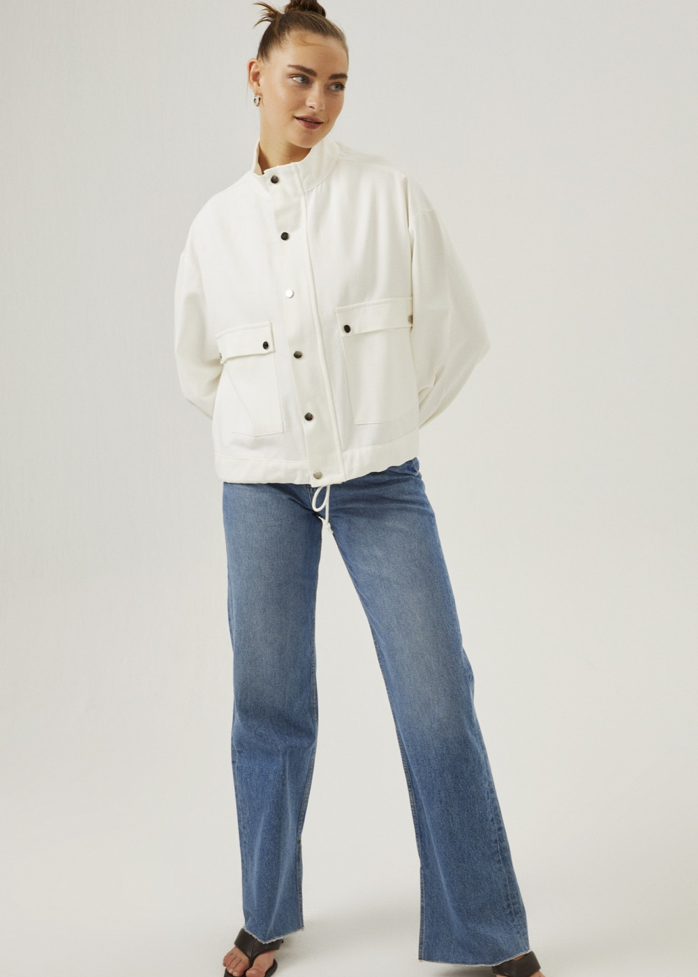 Gabardine Bomber Jacket Gabardine Bomber Jacket