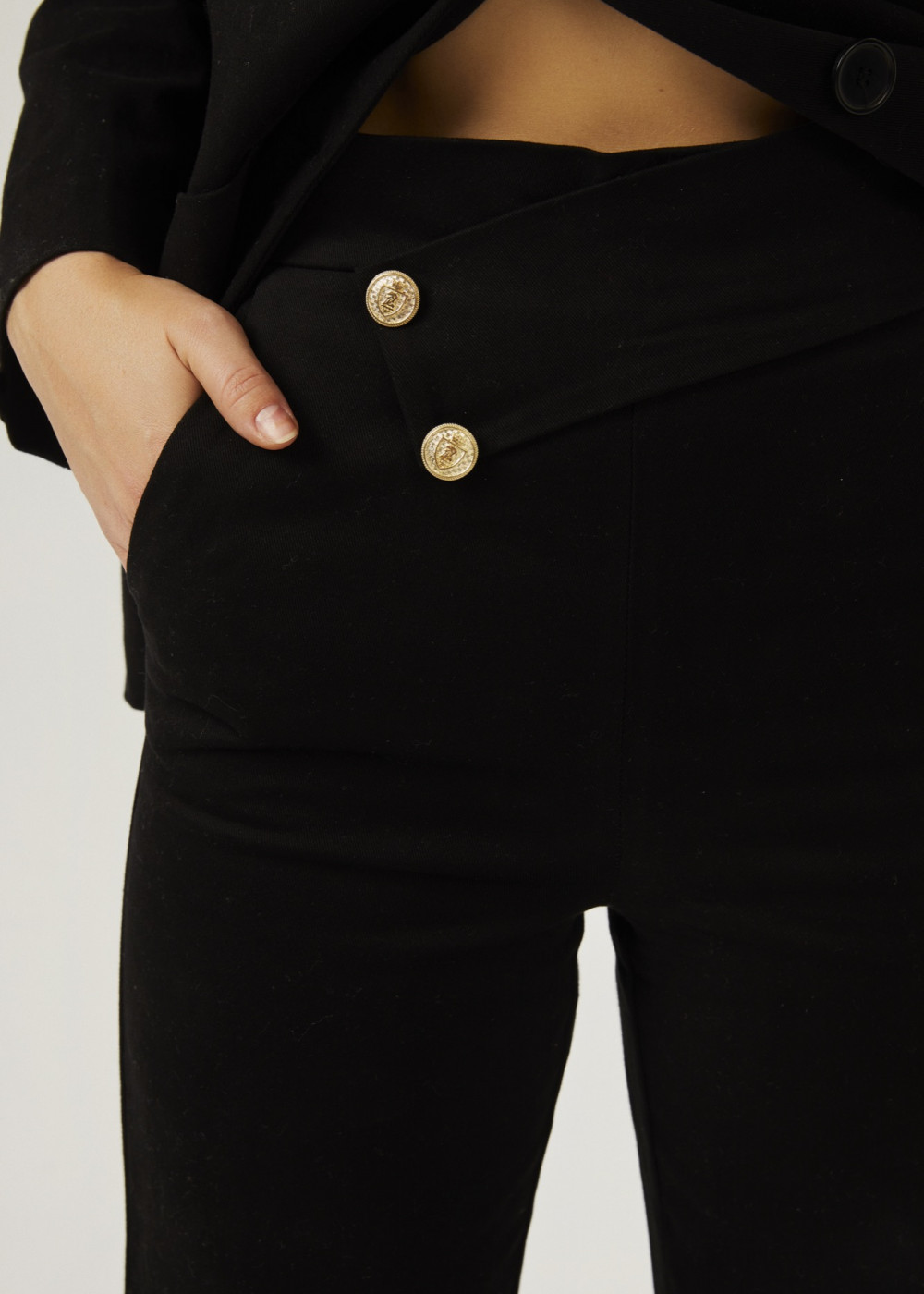 Pocket Detailed Blazer Jacket. And Button Trousers Pocket Detailed Blazer Jacket. And Button Trousers