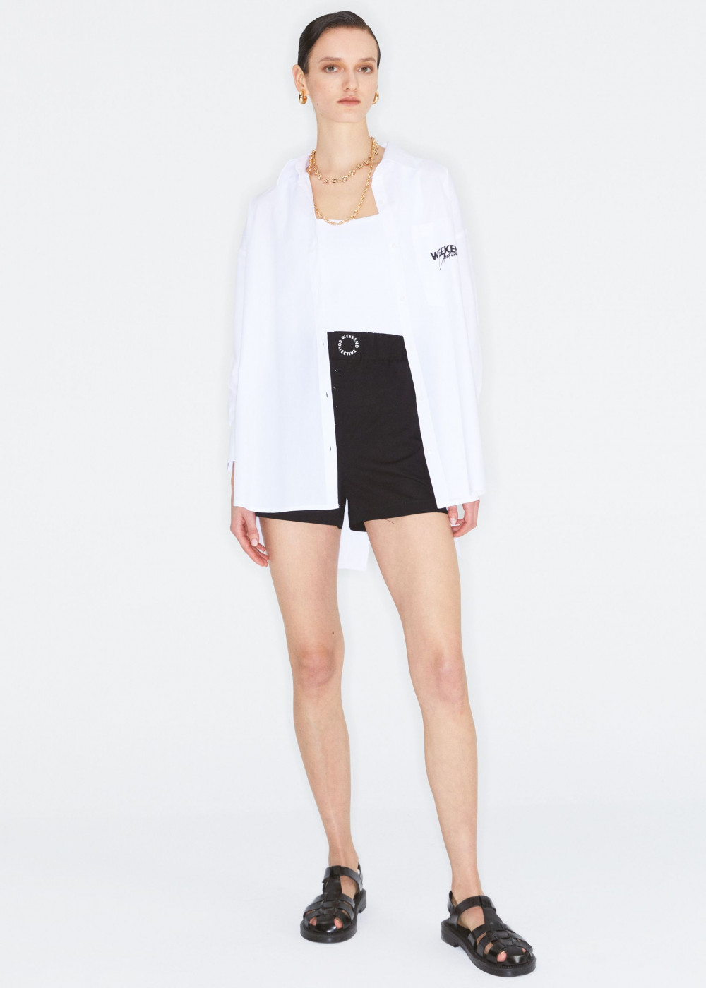 Baskılı Oversize Gömlek Baskılı Oversize Gömlek