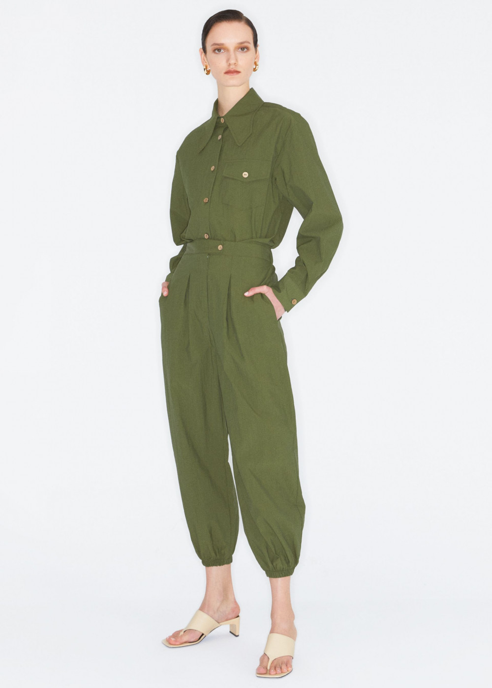 Pocket Detailed Coveralls Pocket Detailed Coveralls