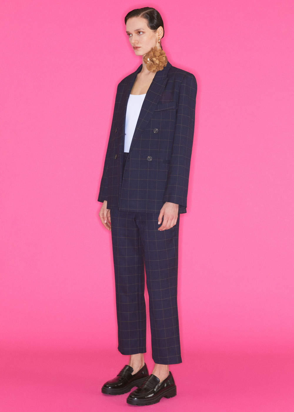 Ekose Kruvaze Pantalon Ekose Kruvaze Pantalon