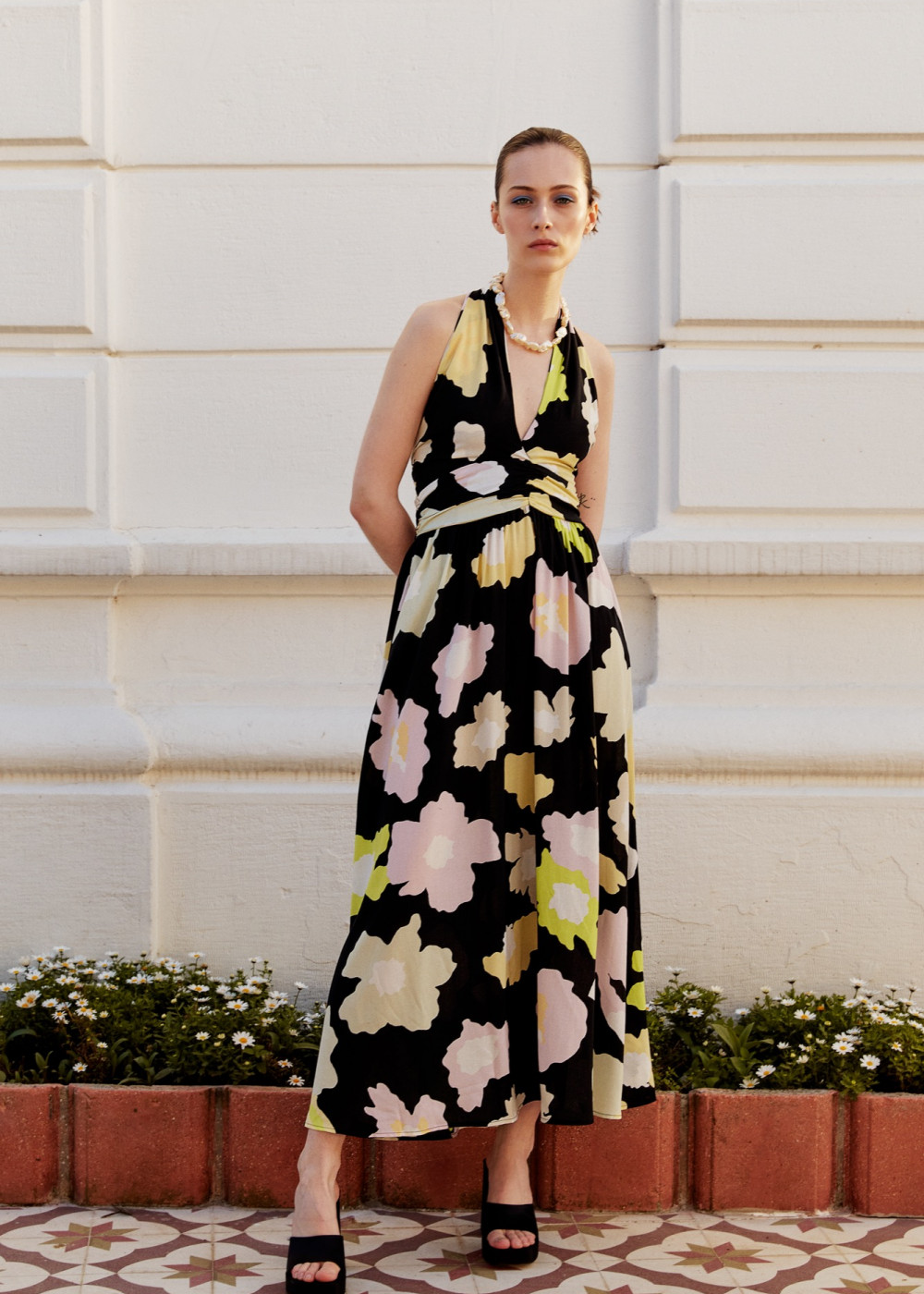 Patterned Midi Dress Patterned Midi Dress