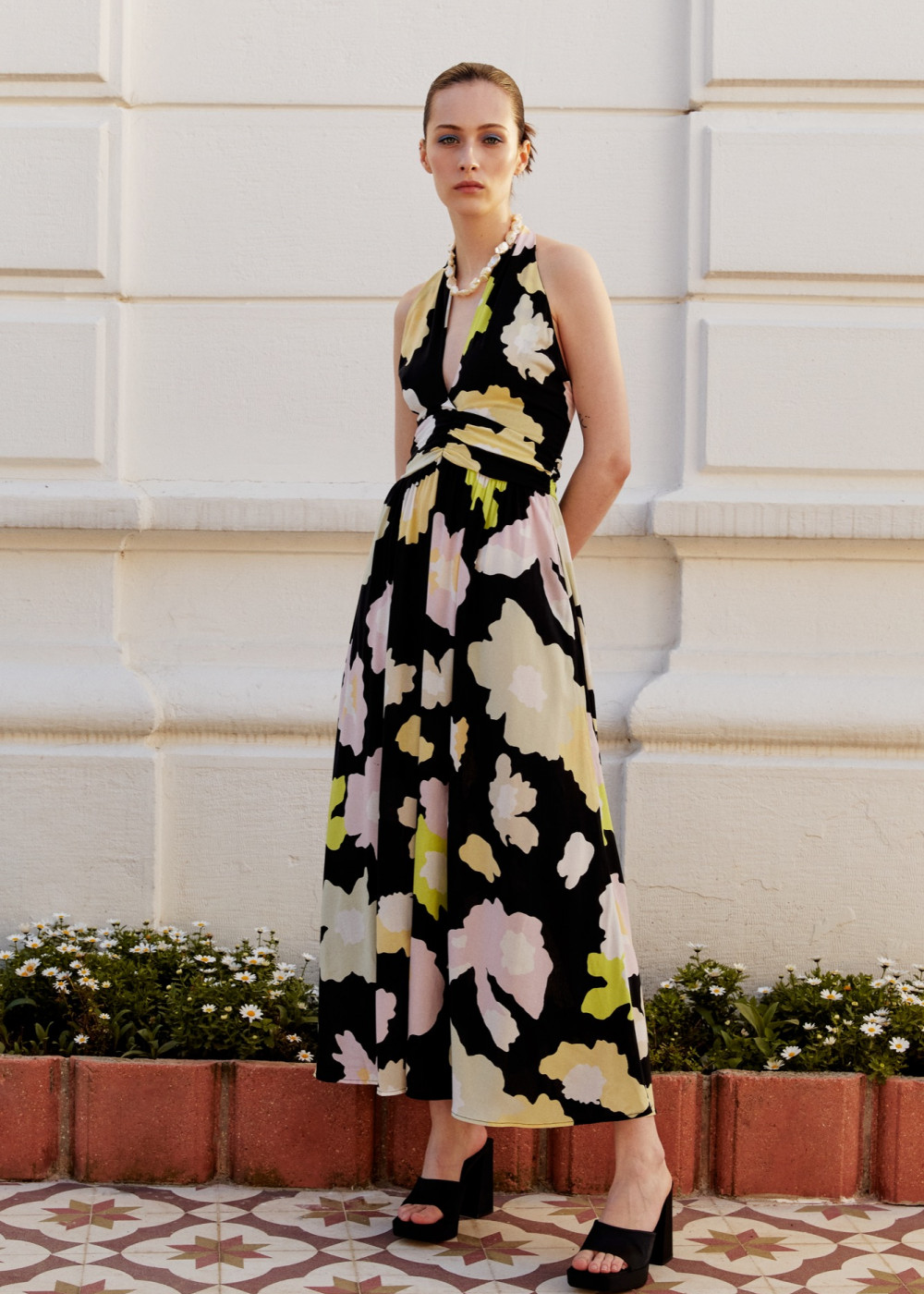 Patterned Midi Dress Patterned Midi Dress