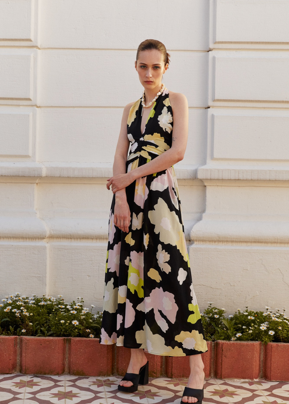 Patterned Midi Dress Patterned Midi Dress