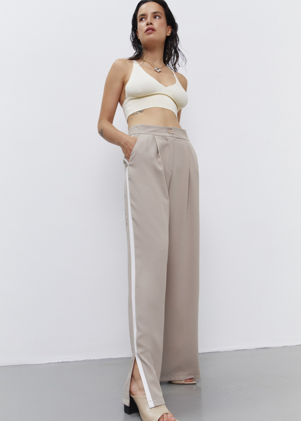 Trousers With Side Stripes