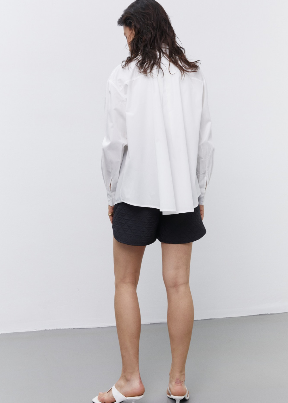 Embroidered Detailed Oversize Shirt Embroidered Detailed Oversize Shirt