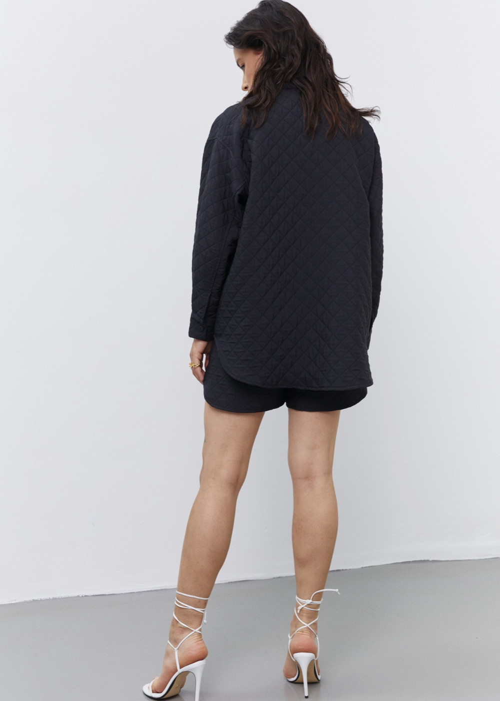 Oversize Quilted Shirt - Quilted Shorts
