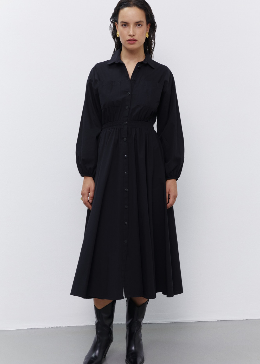 Poplin Shirt Dress Poplin Shirt Dress