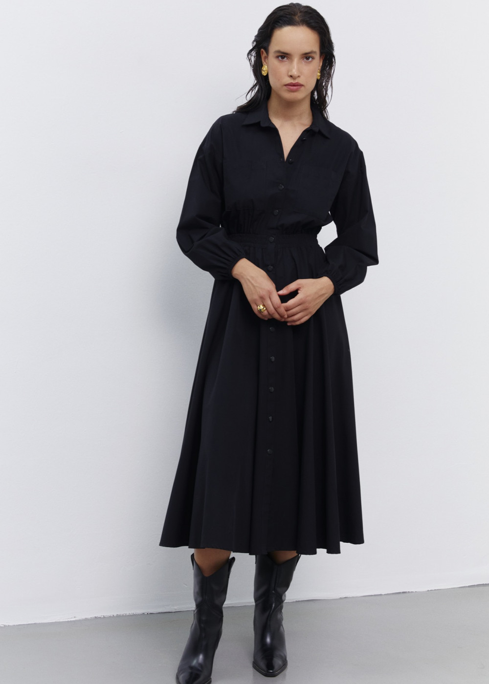 Poplin Shirt Dress Poplin Shirt Dress