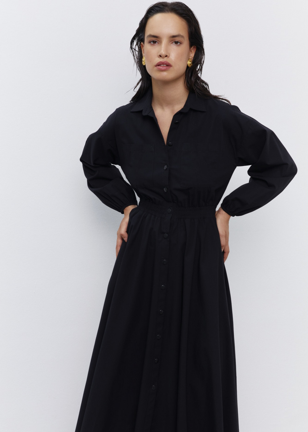 Poplin Shirt Dress Poplin Shirt Dress