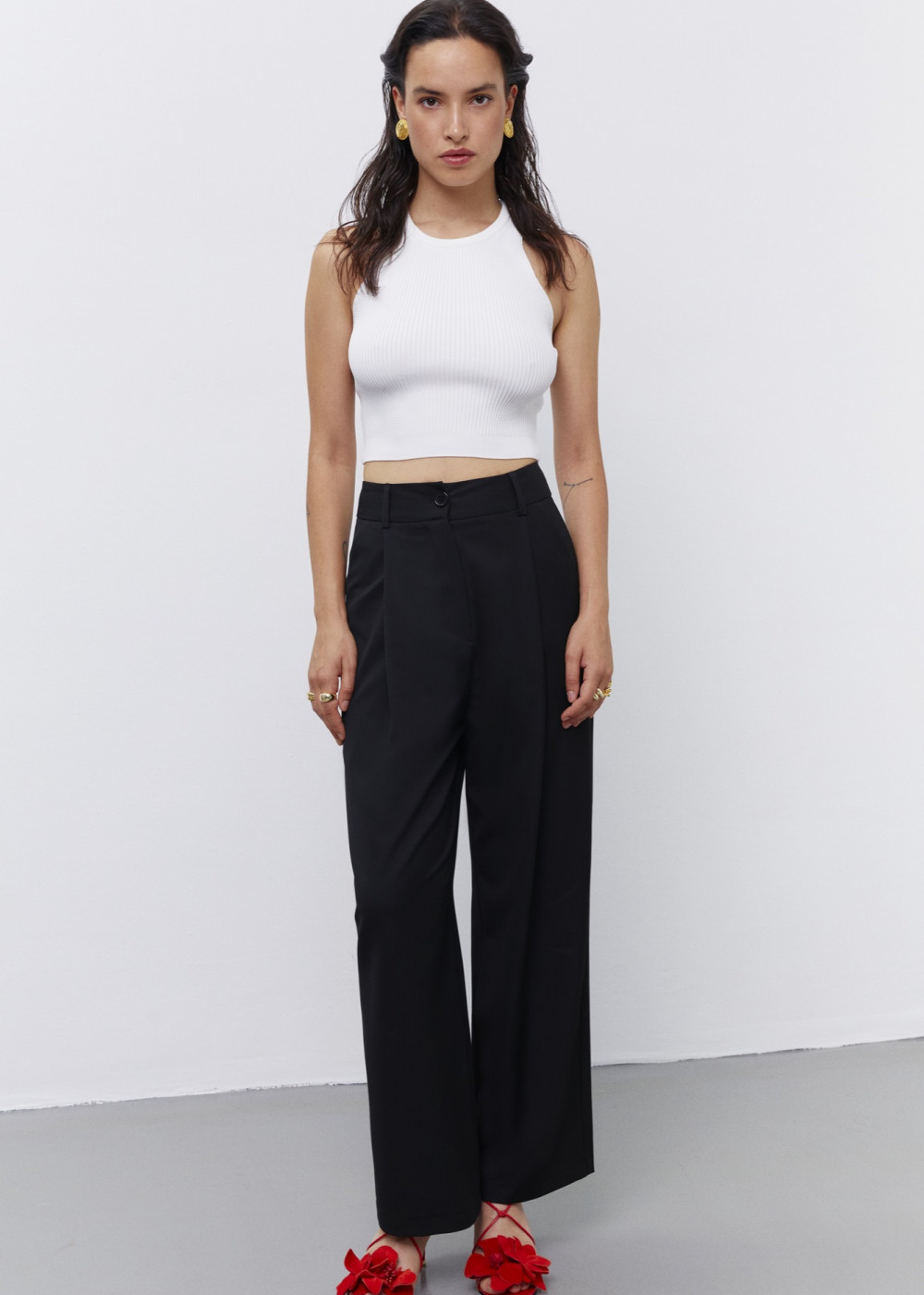 Halter Collar Crop Halter Collar Crop