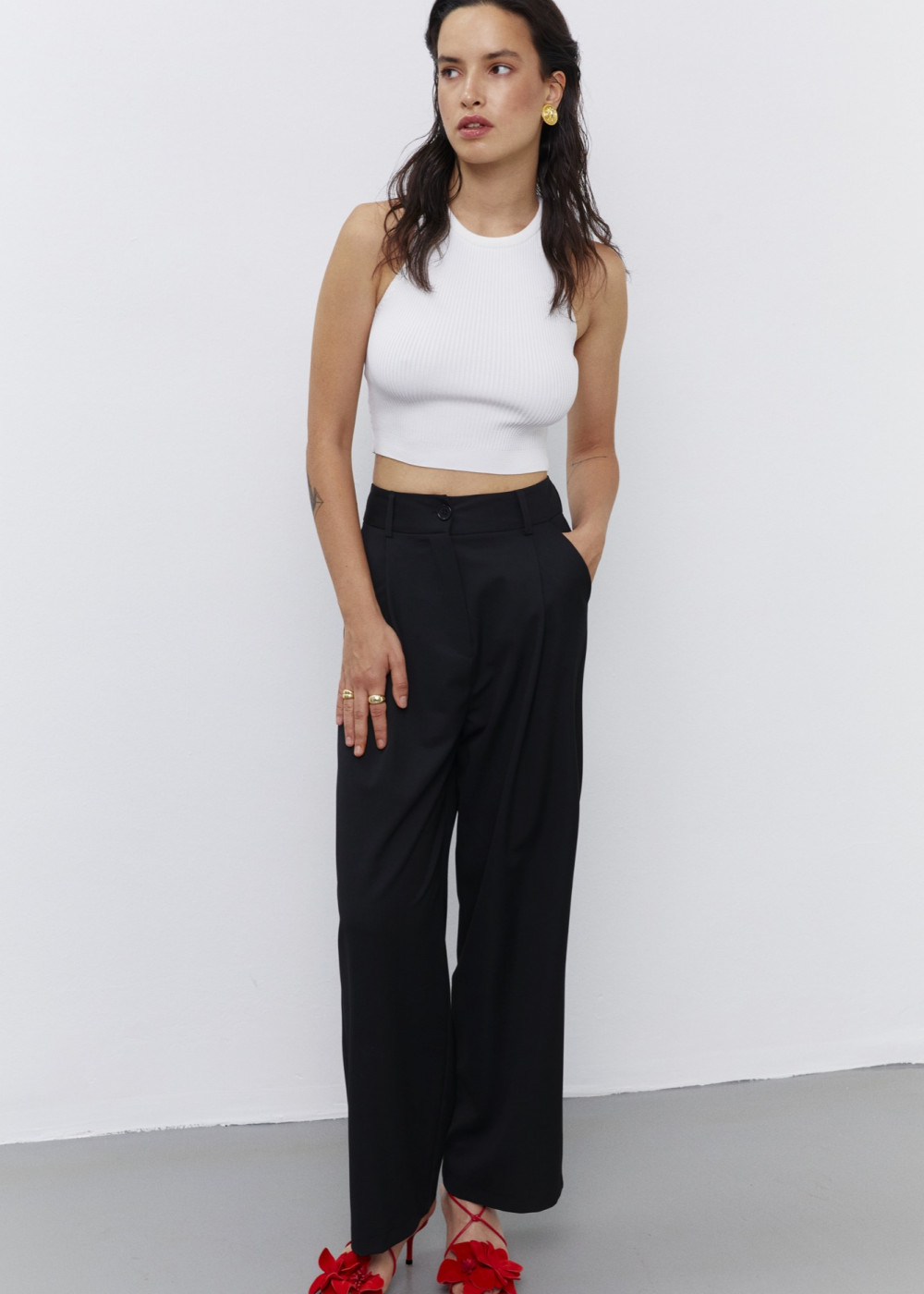 Halter Collar Crop Halter Collar Crop