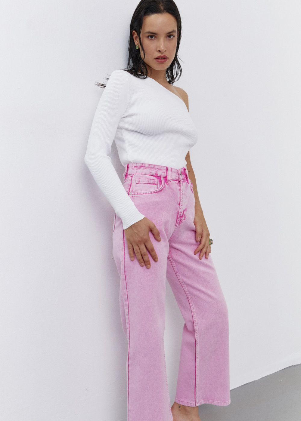 Single Sleeve Knitwear Blouse