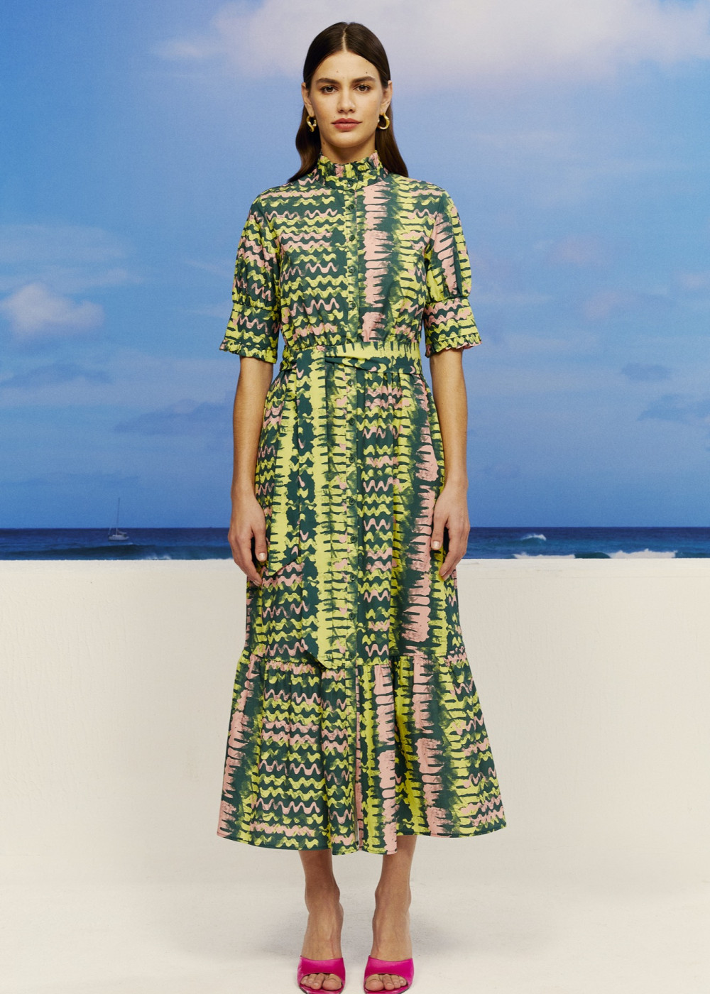 Patterned Midi Dress Patterned Midi Dress