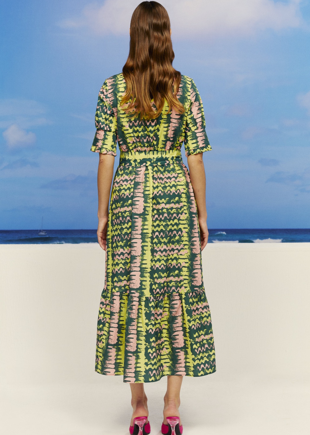 Patterned Midi Dress Patterned Midi Dress