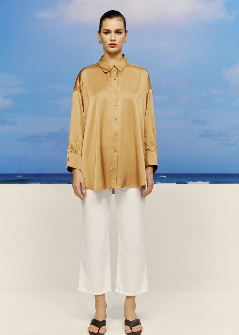 Oversize Satin Shirt Oversize Satin Shirt